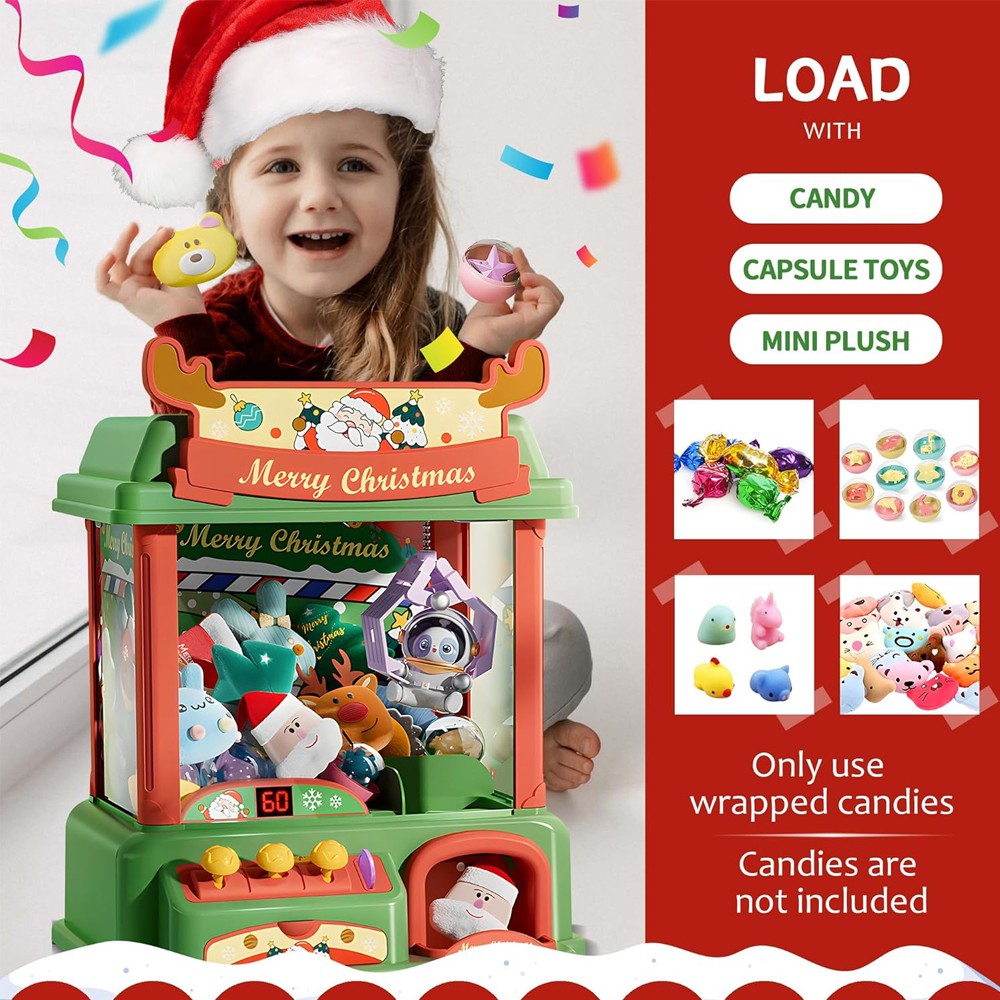 Christmas Claw Machine For Kid - Arcade Toy Claw Vending Machine 评论和价格