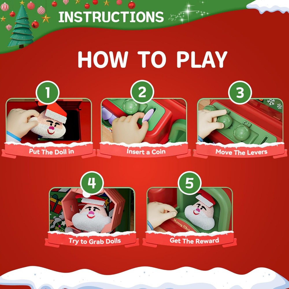 Christmas Claw Machine For Kid - Arcade Toy Claw Vending Machine 评论和价格