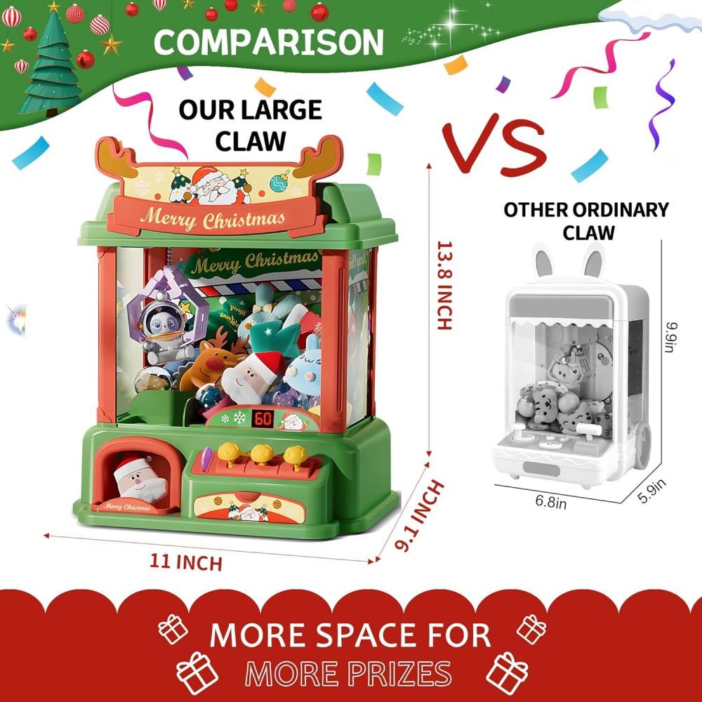 Christmas Claw Machine For Kid - Arcade Toy Claw Vending Machine 评论和价格