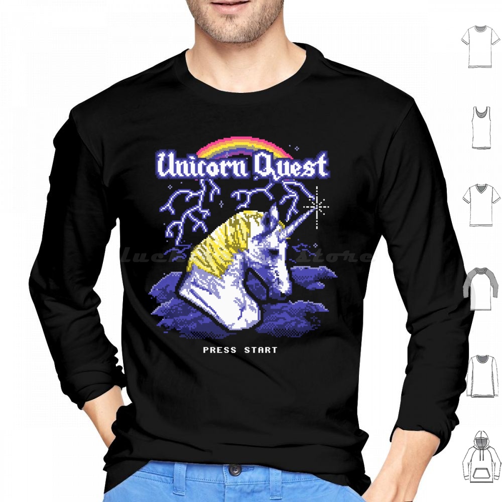 Unicorn Quest Hoodie Cotton Lo - Arcade Quest 评论和价格