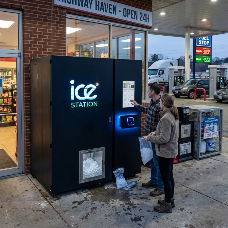 High Capacity 450kg Bagged Ice - Bill Acceptor Vending 评论和价格