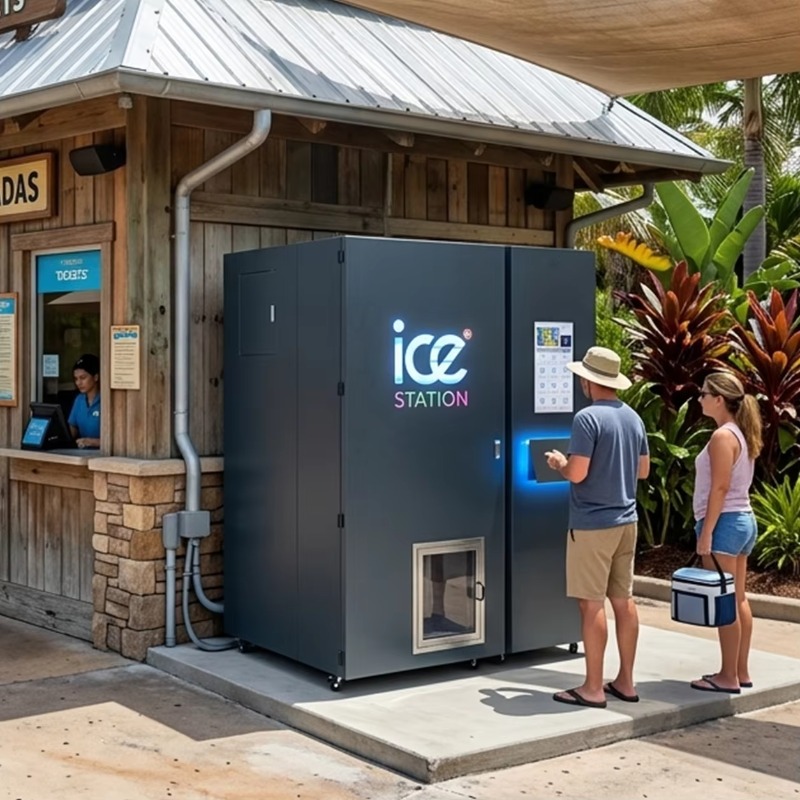 High Capacity 450kg Bagged Ice - Bill Acceptor Vending 评论和价格