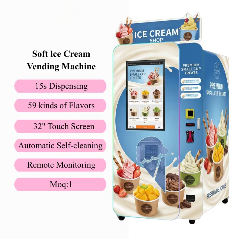 Customized Soft Ice Cream Vend - Popcorn Vending Machine 评论和价格