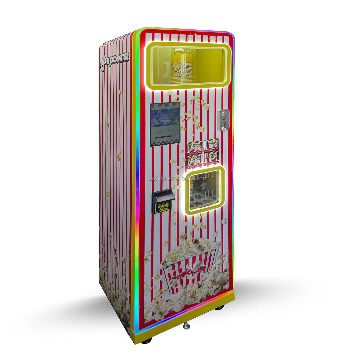 Two Flavors Commercial Popcorn - Popcorn Vending Machine 评论和价格