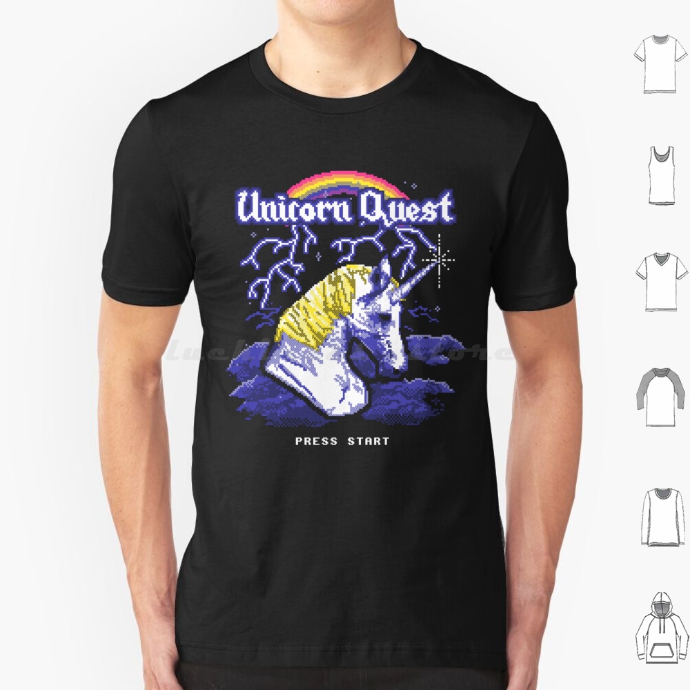 Unicorn Quest T Shirt Big Size - Arcade Quest 评论和价格