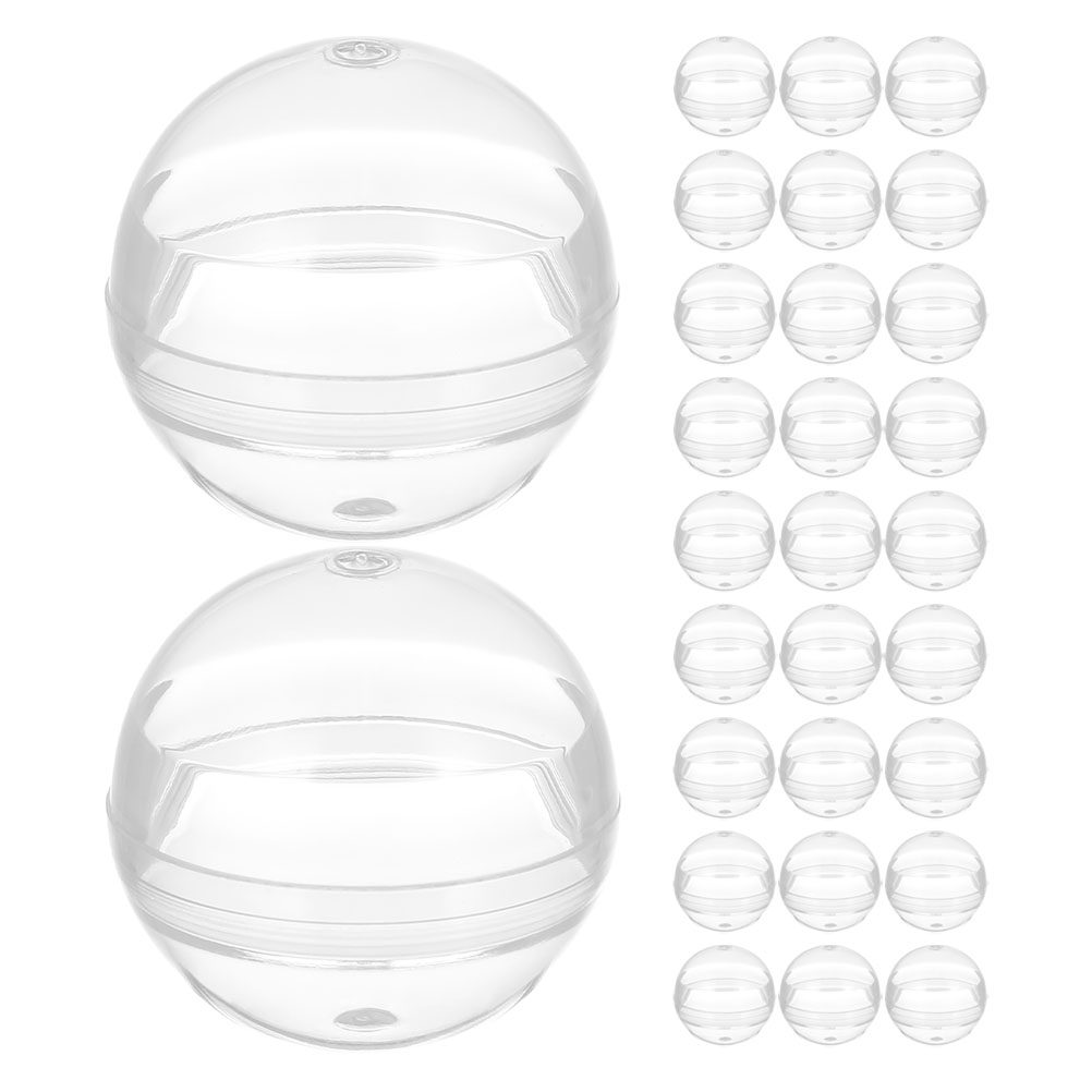 50Pcs 28Mm Clear Round Capsule - Open Vending Machine 评论和价格