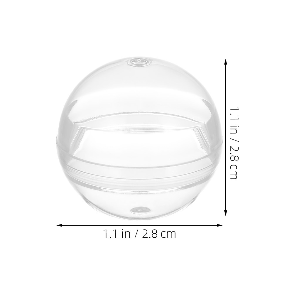 50Pcs 28Mm Clear Round Capsule - Open Vending Machine 评论和价格