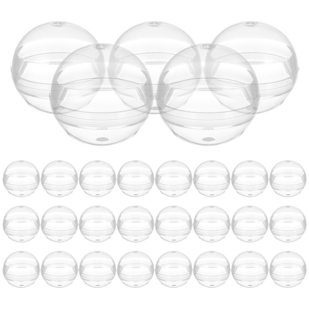 50Pcs 28Mm Clear Round Capsule - Open Vending Machine 评论和价格